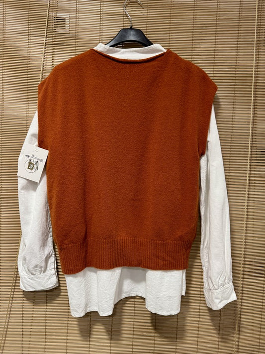 Pull débardeur LANA rouille