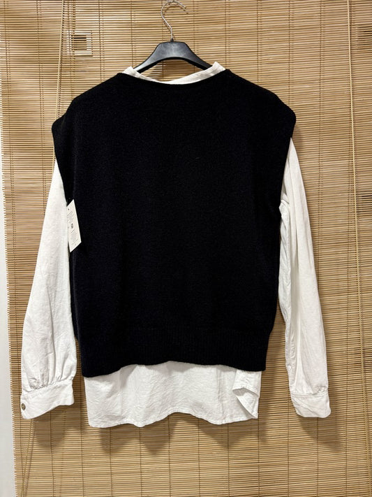 Pull débardeur LANA noir