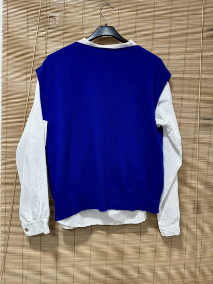 Pull débardeur LANA bleu roi