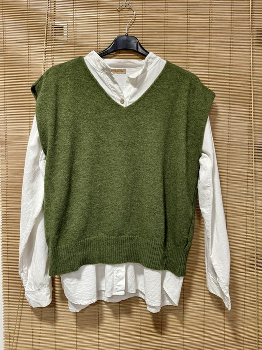 Pull débardeur LANA kaki