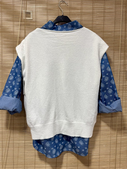 Pull débardeur LANA blanc