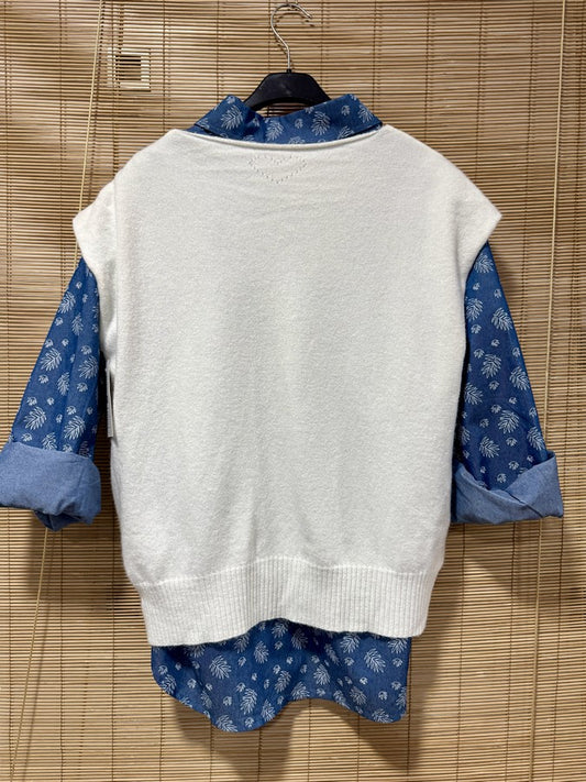 Pull débardeur LANA blanc