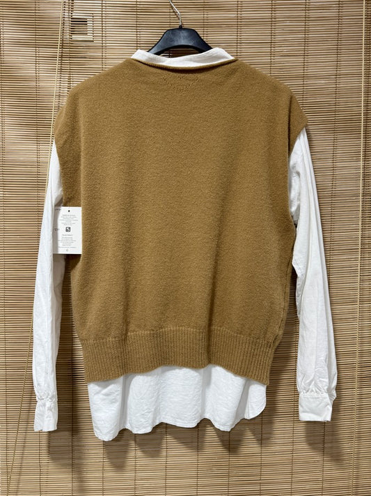 Pull débardeur LANA camel