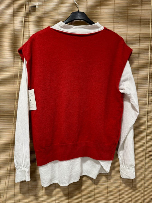 Pull débardeur LANA rouge