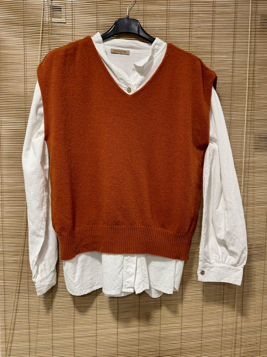 Pull débardeur LANA rouille