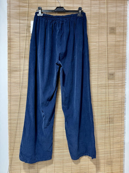 Pantalon en velours bleu marine