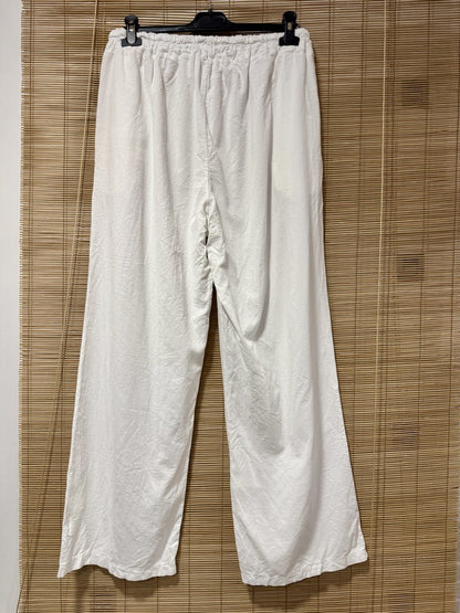 Pantalon en velours blanc