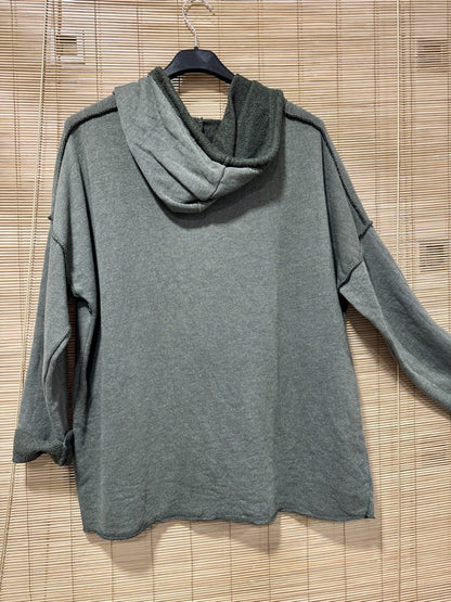 Sweat à capuche NORDE kaki