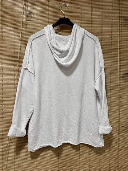 Sweat à capuche NORDE blanc