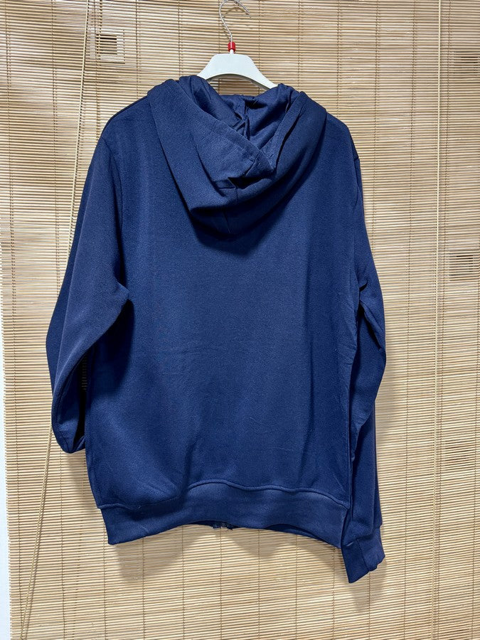 Sweat zippé à capuche MARIO bleu marine du M au 3XL