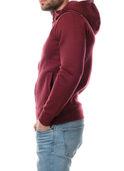 Gilet zippé à capuche BRAWL bordeaux du S au XL