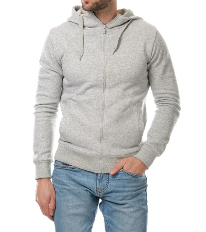 Gilet zippé à capuche BRAWL gris du S au 2XL