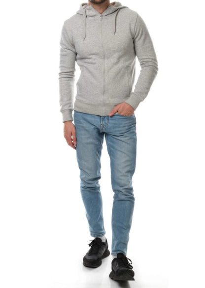 Gilet zippé à capuche BRAWL gris du S au 2XL
