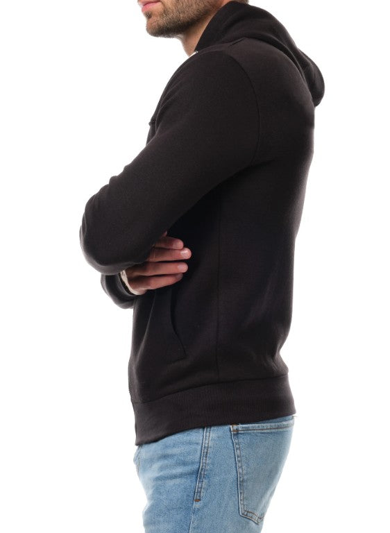 Gilet zippé à capuche LAURENT noir du S au 2XL