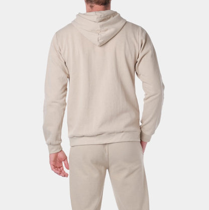 Gilet zippé à capuche SATORU sable du S au 2XL