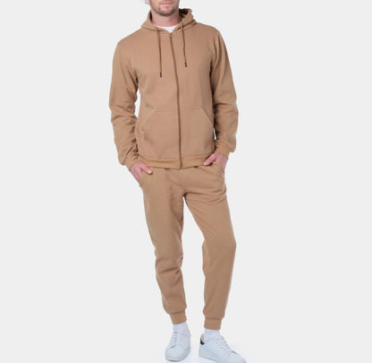 Gilet zippé à capuche SATORU camel du S au 2XL