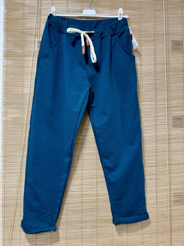 Pantalon JOGGY bleu canard