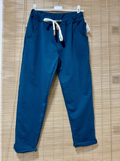 Pantalon JOGGY bleu canard