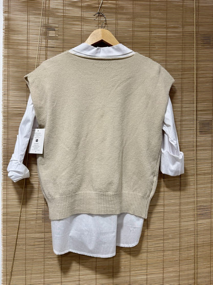 Pull débardeur LANA beige