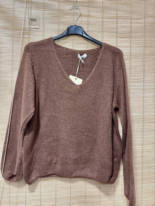 Pull ELLA marron