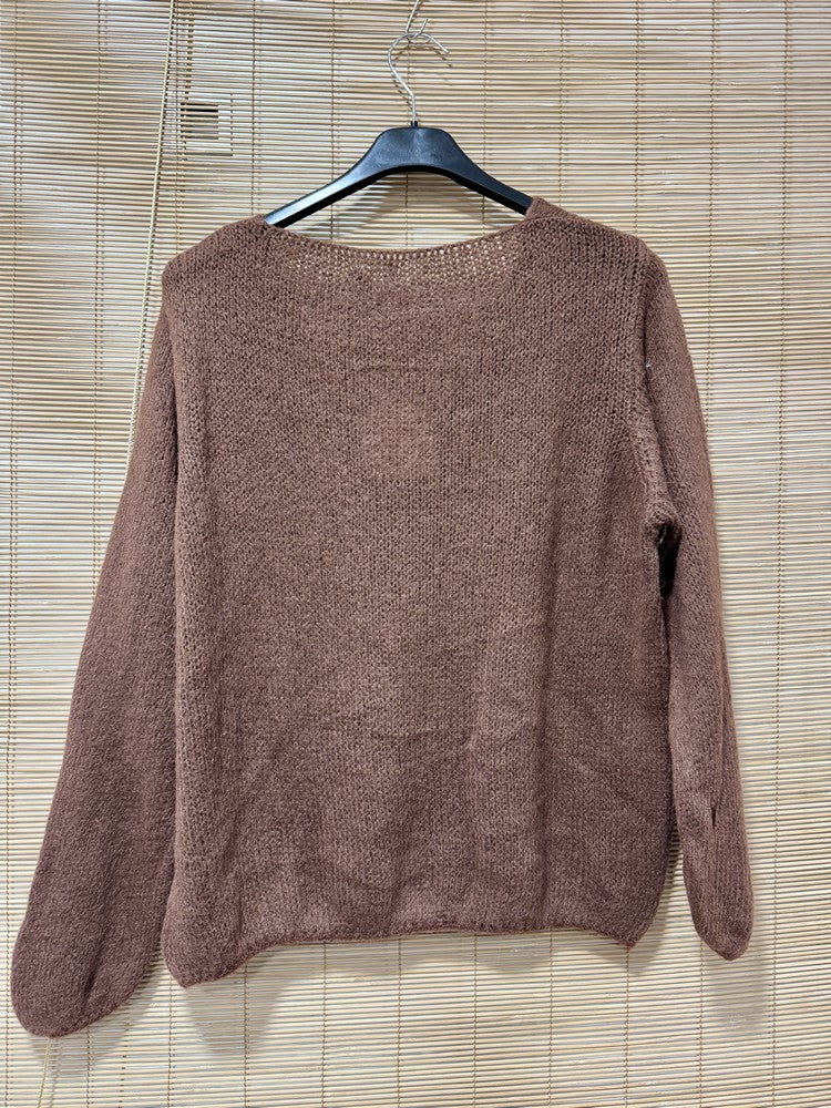 Pull ELLA marron