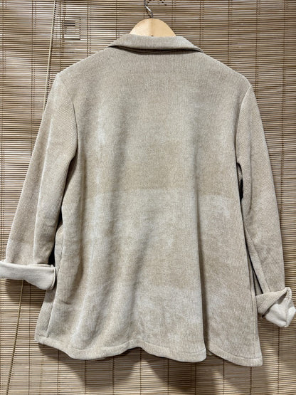 Blazer velours lurex beige