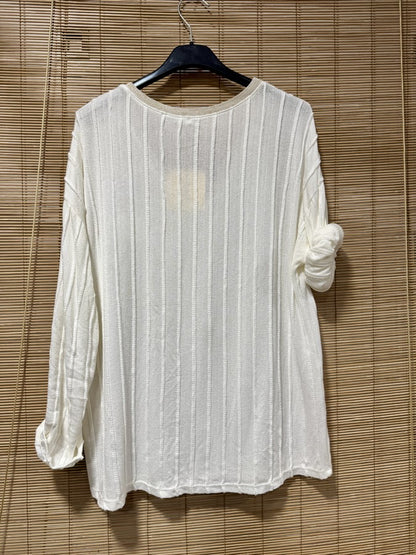 T-shirt manches longues FASHION blanc