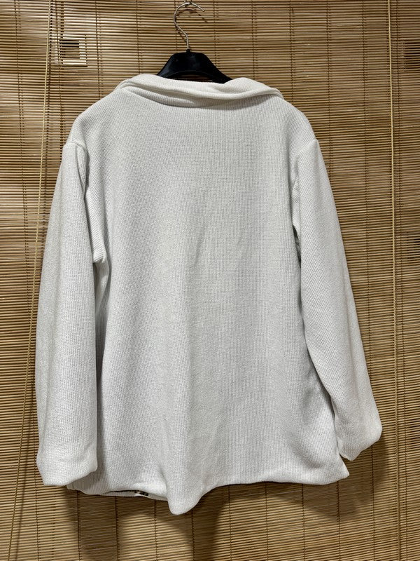 Blazer velours fond léopard blanc