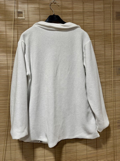 Blazer velours fond léopard blanc