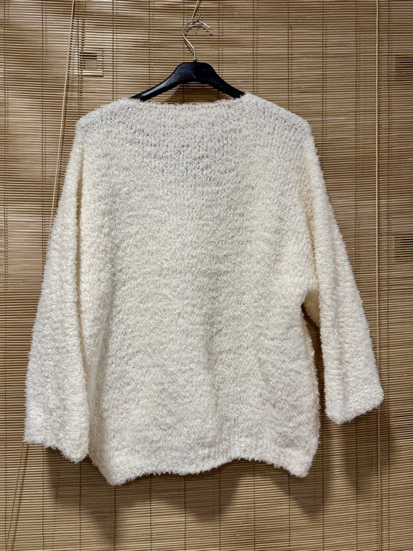 Pull doudou Vivre d'Amour blanc