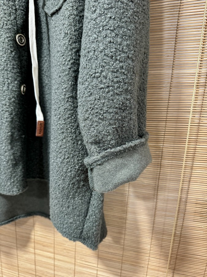 Manteau Teddy kaki