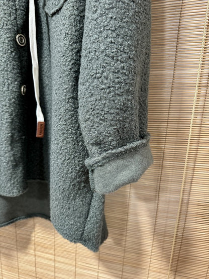 Manteau Teddy kaki