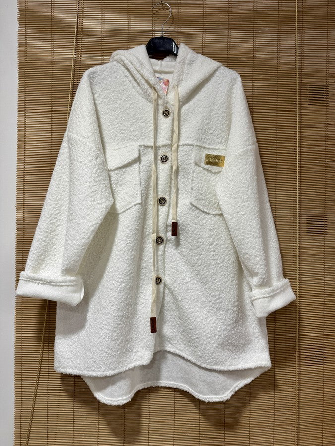 Manteau Teddy blanc
