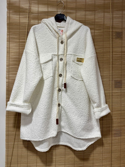 Manteau Teddy blanc