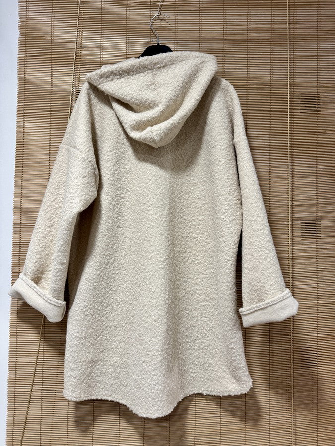 Manteau Teddy écru