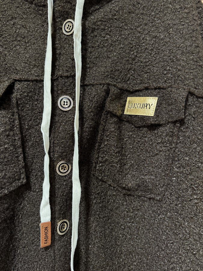 Manteau Teddy marron