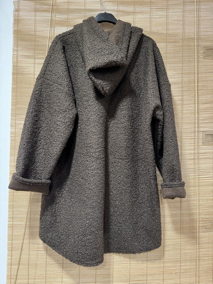 Manteau Teddy marron