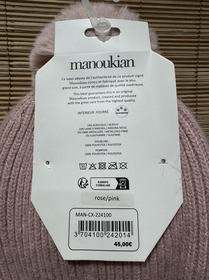 Bonnet femme MANOUKIAN ou GERARD PASQUIER rose