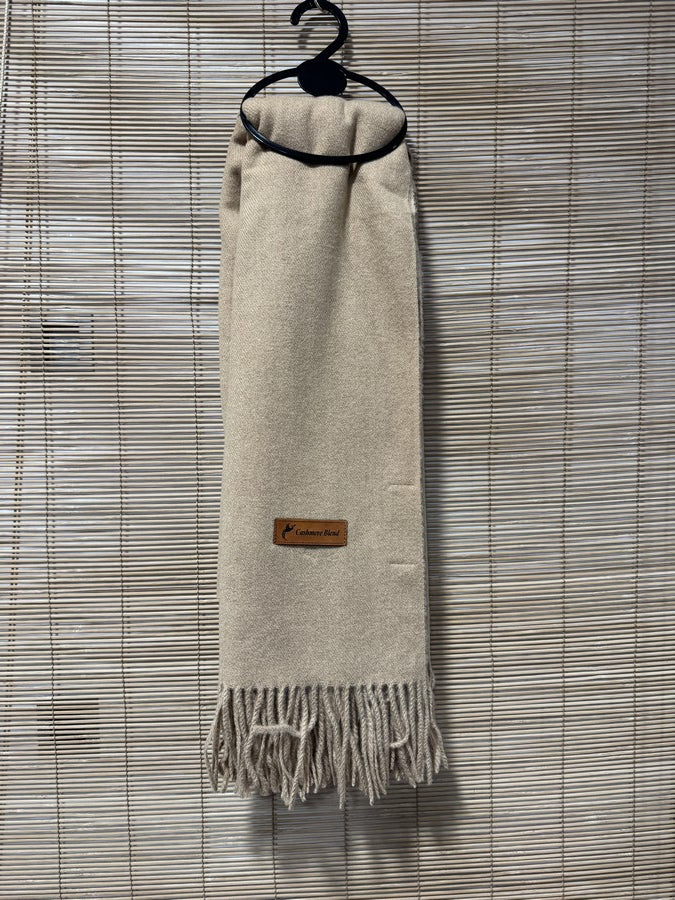 Echarpe laine/cachemire beige