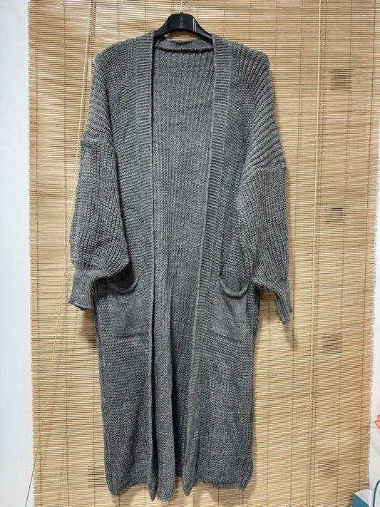 Gilet long anthracite