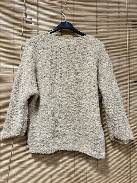 Pull doudou nounours beige