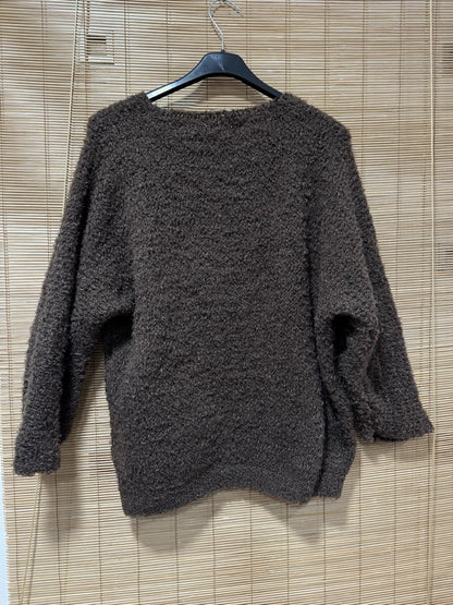 Pull doudou nounours marron