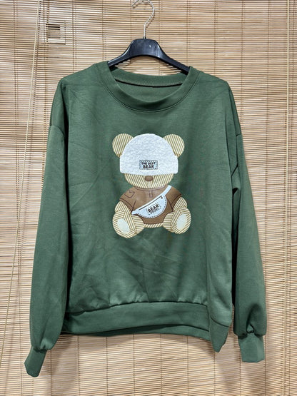 Sweat nounours kaki