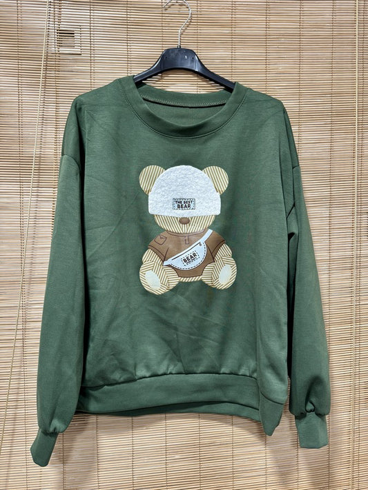 Sweat nounours kaki