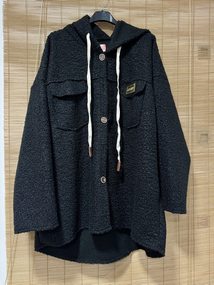 Manteau Teddy noir