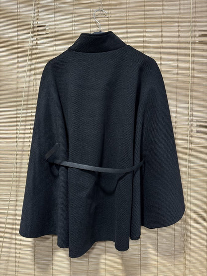 Blouson cape noir du 36 au 44