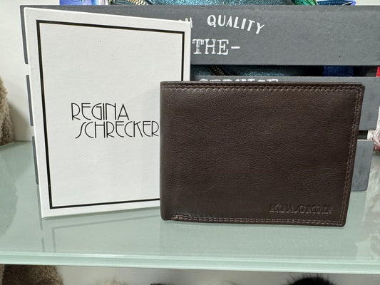 Portefeuille homme en cuir marron