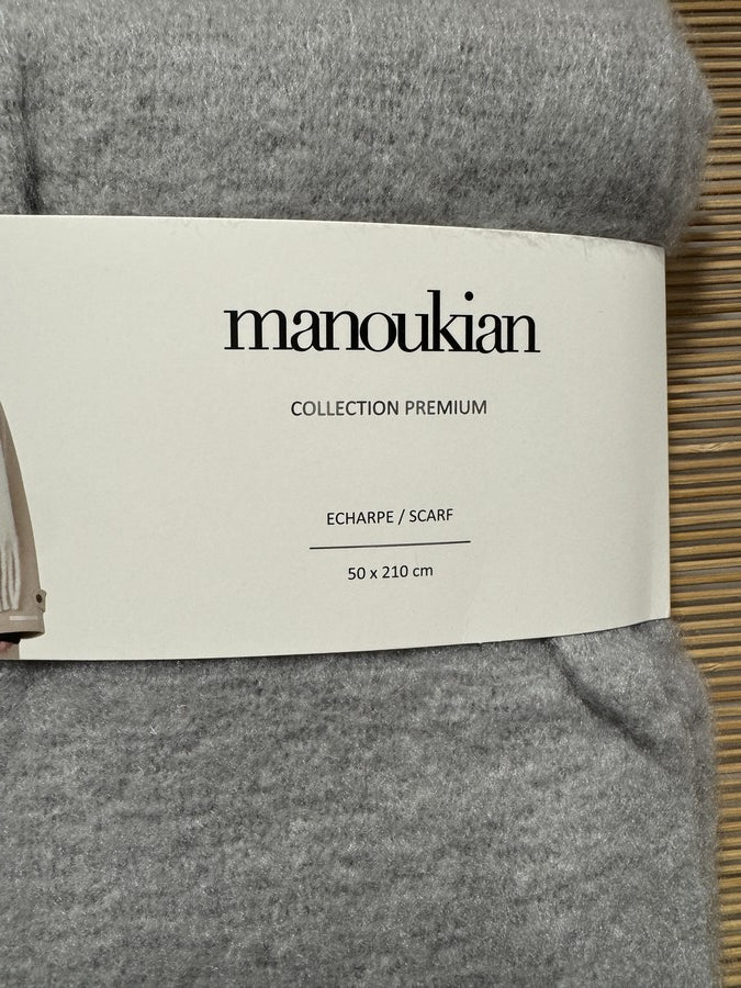 Echarpe plaid MANOUKIAN grise