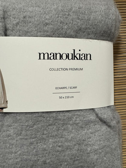 Echarpe plaid MANOUKIAN grise