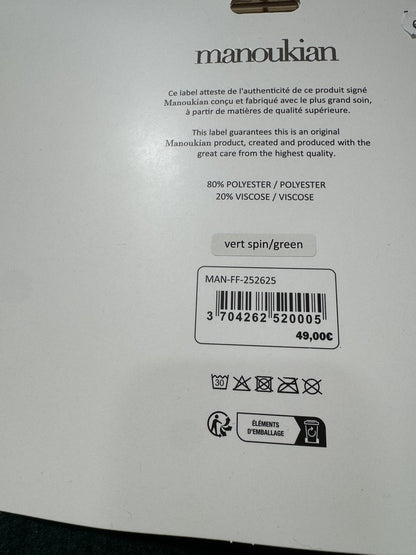 Echarpe plaid MANOUKIAN vert sapin